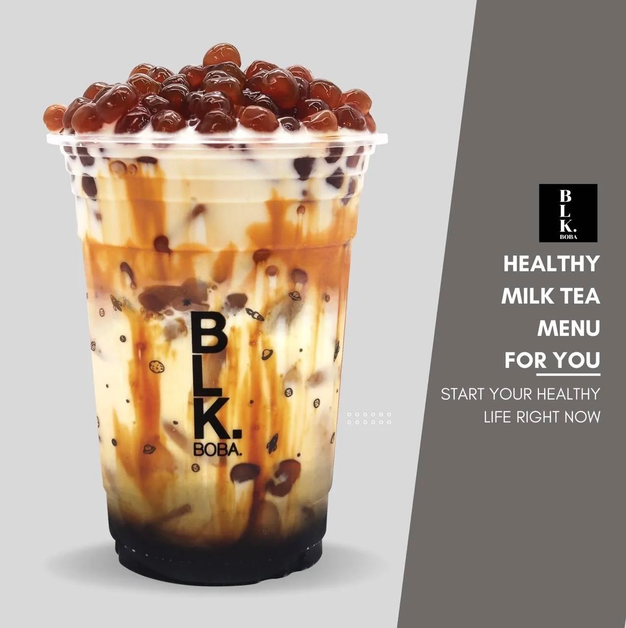 BLK .BOBA ชานมไข่มุกออร์แกนิค