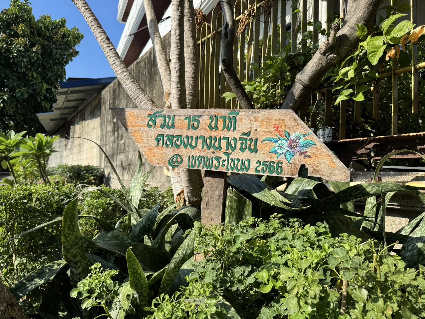 สวน 15 นาที ริมคลองบางนางจีน