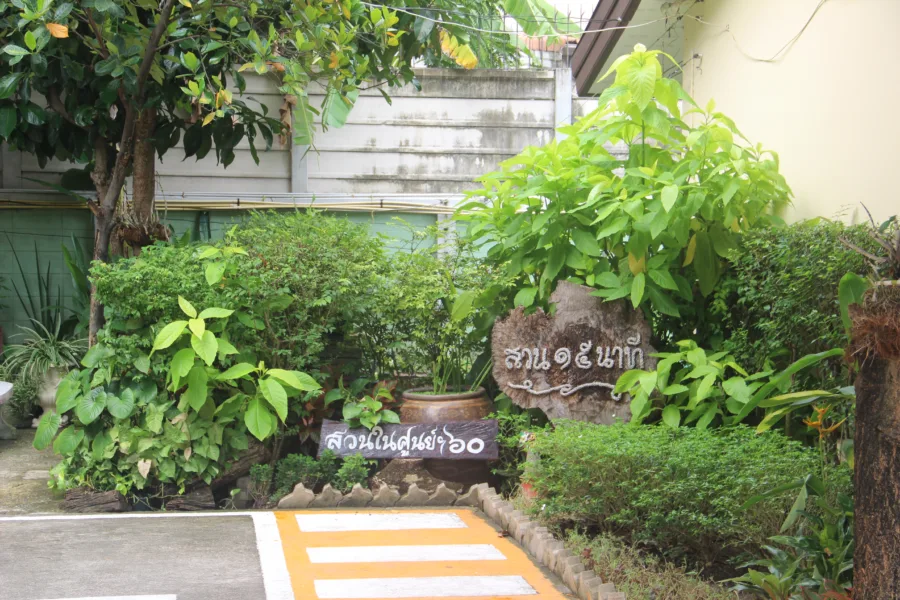 สวนภายในศูนย์สาธารณสุข 60 รสสุสคธ์ มโนชญากร